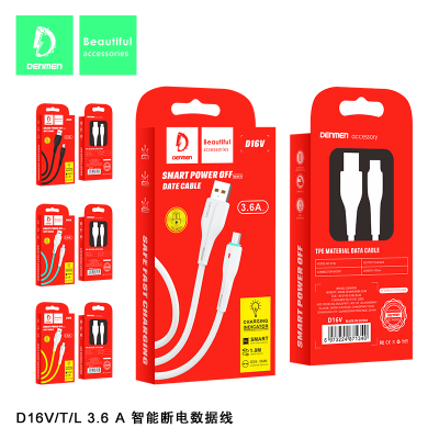 Cáp Sạc Siêu Nhanh DENMEN D16V (3.6A) - Micro USB